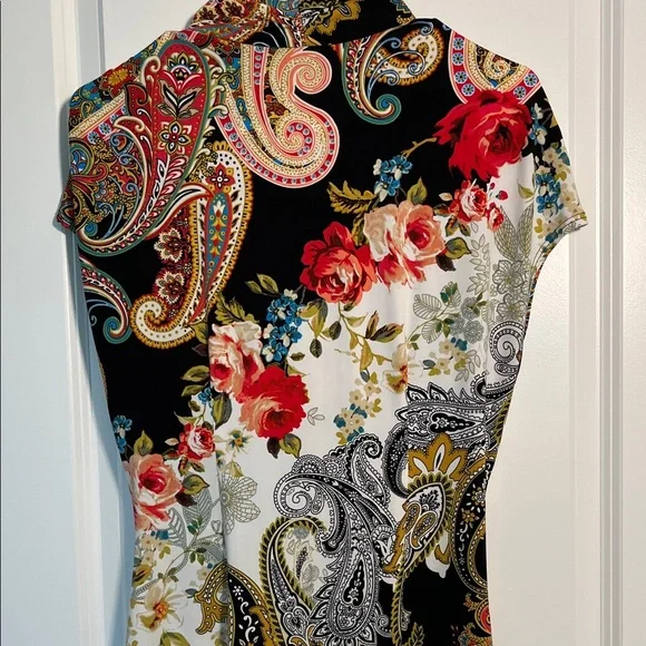 Cache - Floral Paisley Women's Top - Picture 5 of 5